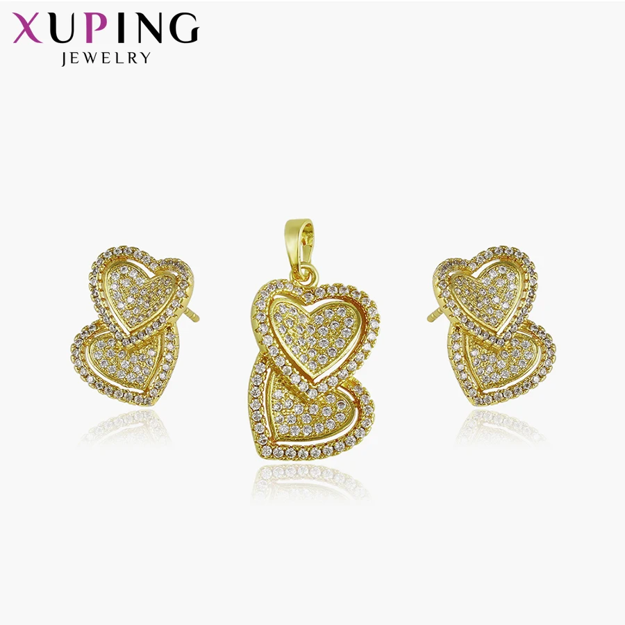 Xuping Роскошные модные Ювелирные наборы светильник-золотого цвета для женщин