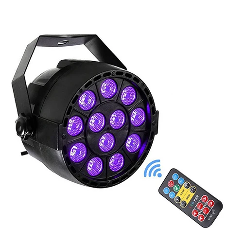 With controller Авто звук активный DMX512 Master-slave 36 Вт УФ светодиодный светильник сценического освещения Ультрафиолетовый черный светильник Par светильник Точечный светильник для дискотеки DJ Club - Цвет: With controller