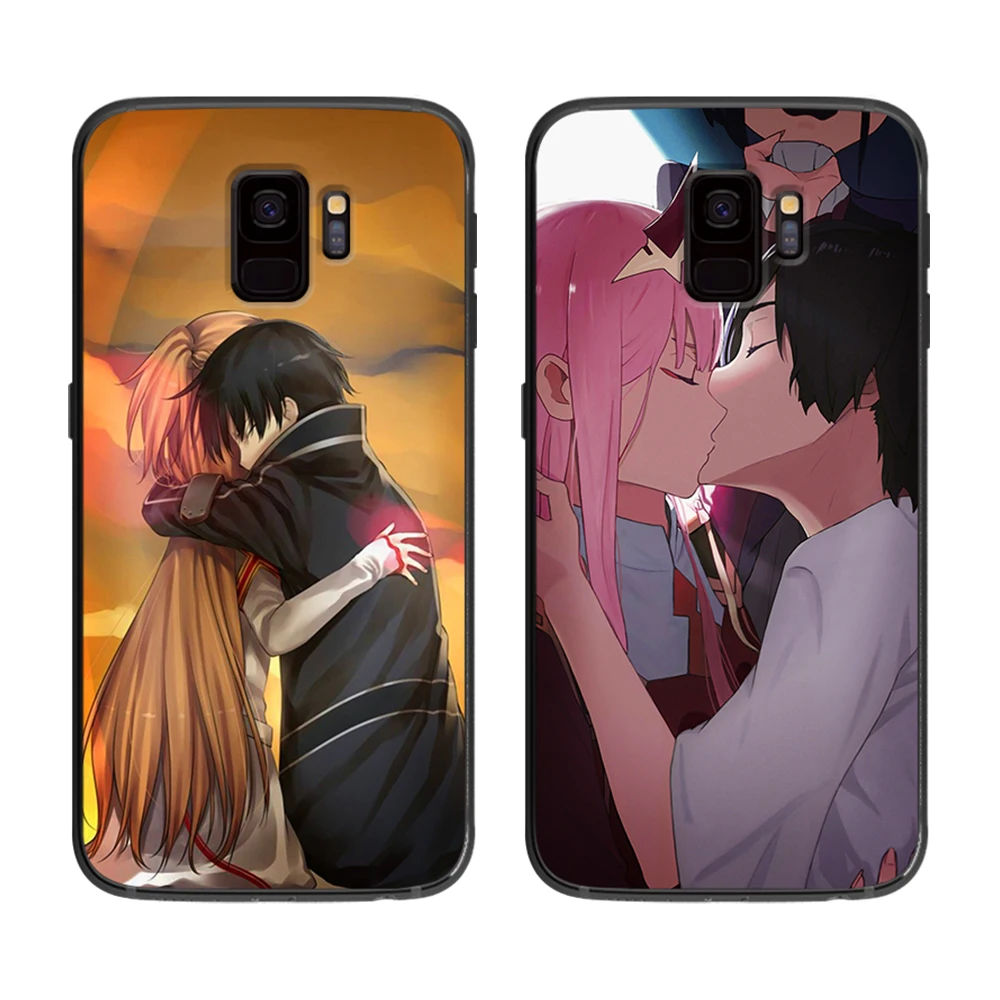 Franxx аниме индивидуальность для samsung Galaxy A5 A6 A7 A8 A9 2018 2019 плюс M10 M20 M30 мягкий чехол