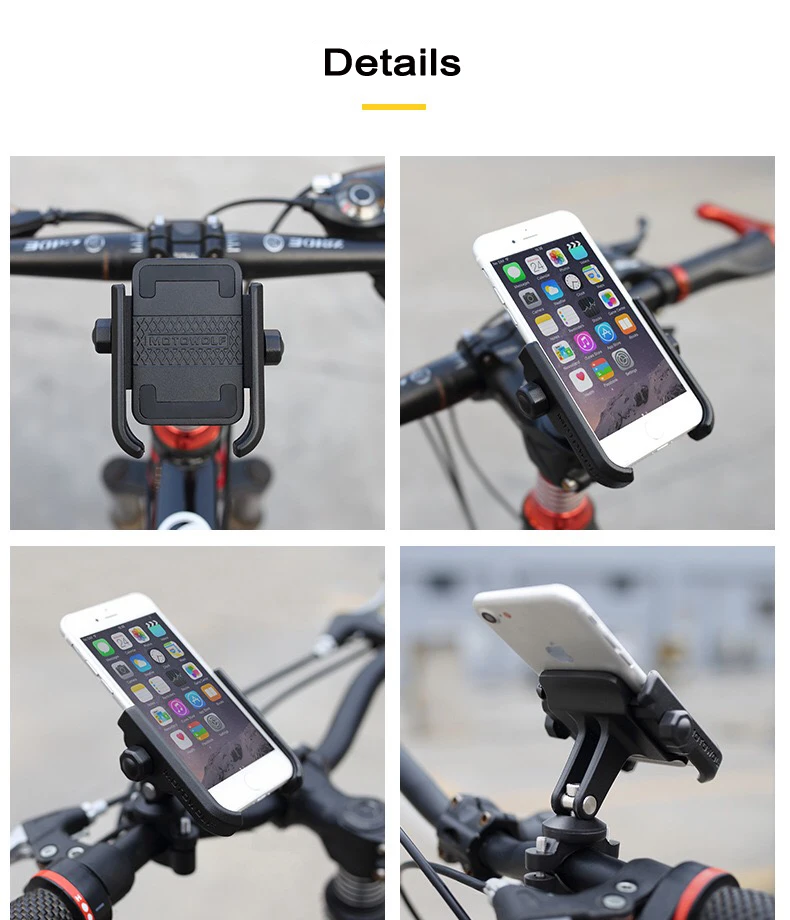 Aluminum Alloy Motorcycle Phone Stand Holder For iPhoneX 8 7 6s Support Telephone Moto Bracket GPS Bike Handlebar | Мобильные