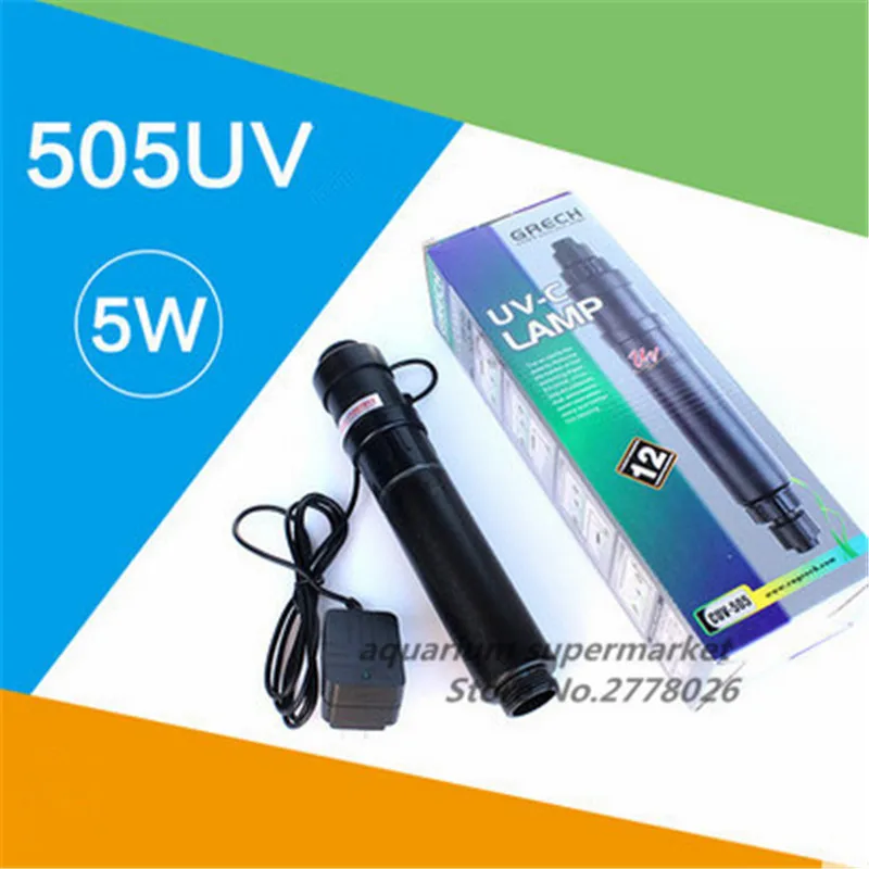 CUV 505 SUNSUN 1 шт кроссовер 303/305/505/510 УФ бактерицидные лампы дезинфекции лампа для аквариума удалить alage - Цвет: CUV 505