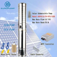 europump model4epsc1570 d721300 new design 4inch brushless high quality max 15th submersible deep well dc solar water pump