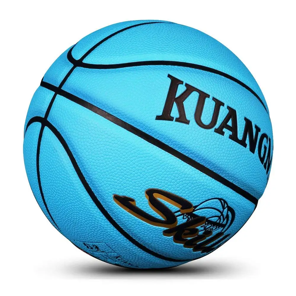 Kuangmi Multicolor Kids Game Basketball Women Men Shooting Trainer Ball Official Size 5 Outdoor Indoor Training Street ball|shooting