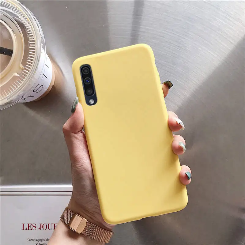 yellow Силиконовый чехол для телефона ярких цветов для samsung galaxy a7 a8 a9 star lite pro a9s a8s a6s a6 Мягкий ТПУ чехол-накладка - Цвет: yellow