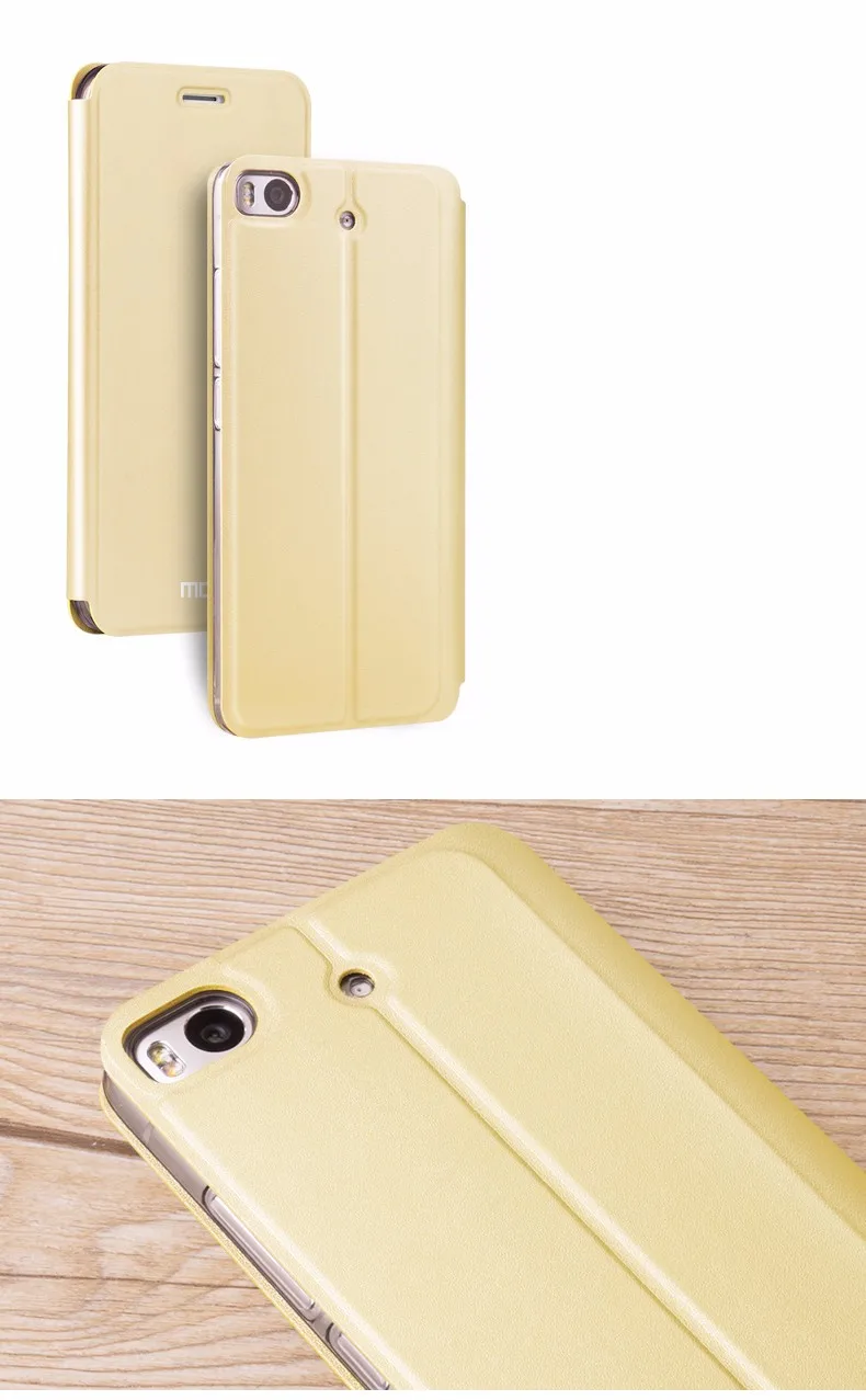 Xiao mi 5S флип-чехол MOFI Xiao mi 5S Роскошный кожаный флип-чехол s с держателем mi 5S защитный чехол coque 5,15''