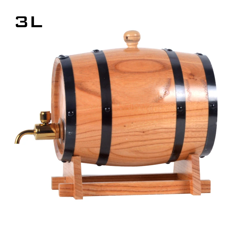 3л дубовая бочка деревянная винные бочки красная сосна бочонок пивоваренный