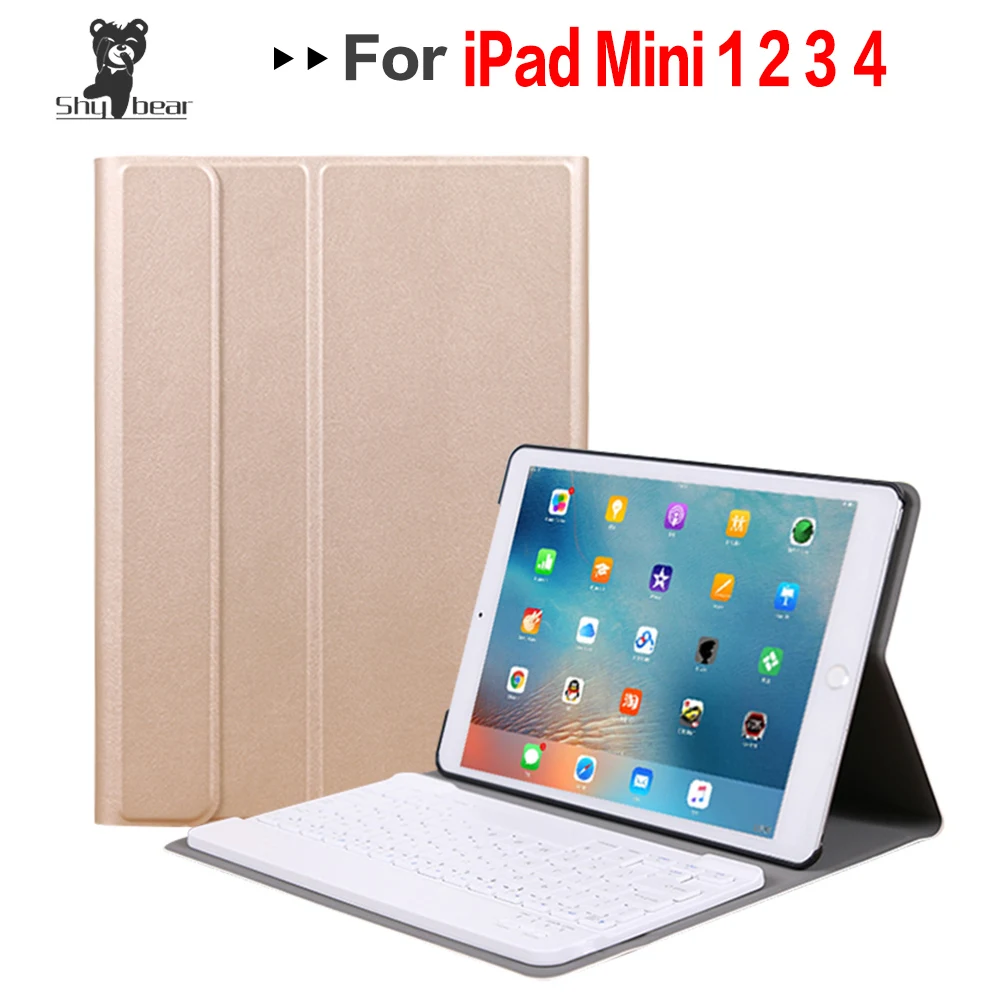 Деловой чехол для IPad Mini 1 2 3 4 5 2019 Беспроводная Bluetooth клавиатура полный защитный