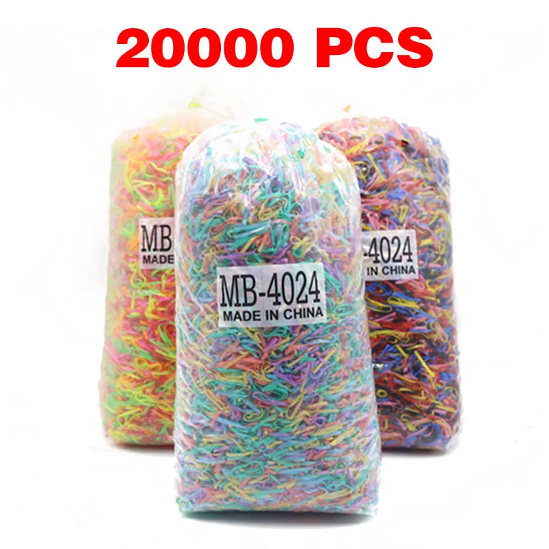 20000 шт. детей резиновой подошвой большие резинки для волос увеличенная резинка