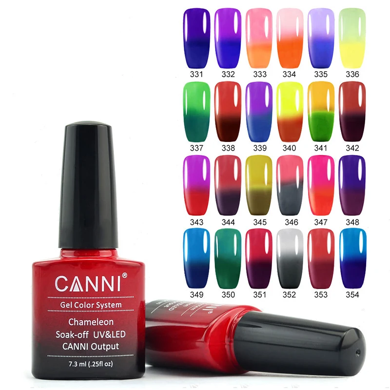 Новый 1 Шт. CANNI Тепловой УФ-Гель Польский Температура Изменение Цвета Гель Для