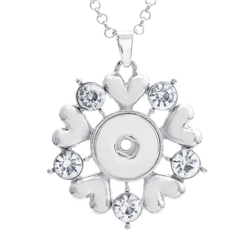 50 см звеньевая цепочка 12 шт./лот микс 4 цвета металлические сердца со стразами