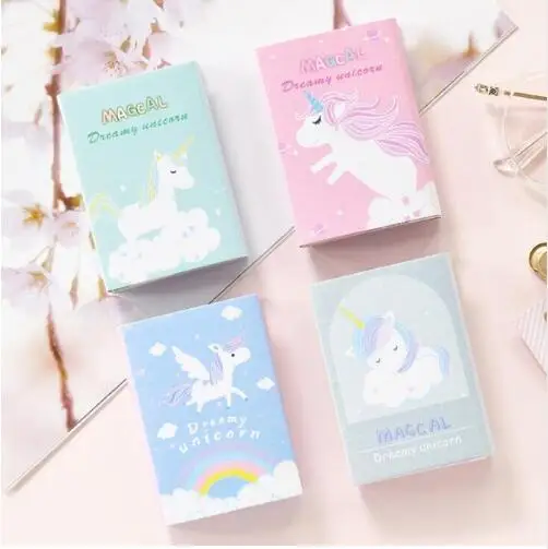 Kawaii Rilakkuma Unicorn вечерние складные блокноты для заметок N Times Sticky Notes To Do List Planner memo закладки для блокнота подарочные канцелярские товары - Цвет: 12 Random Design