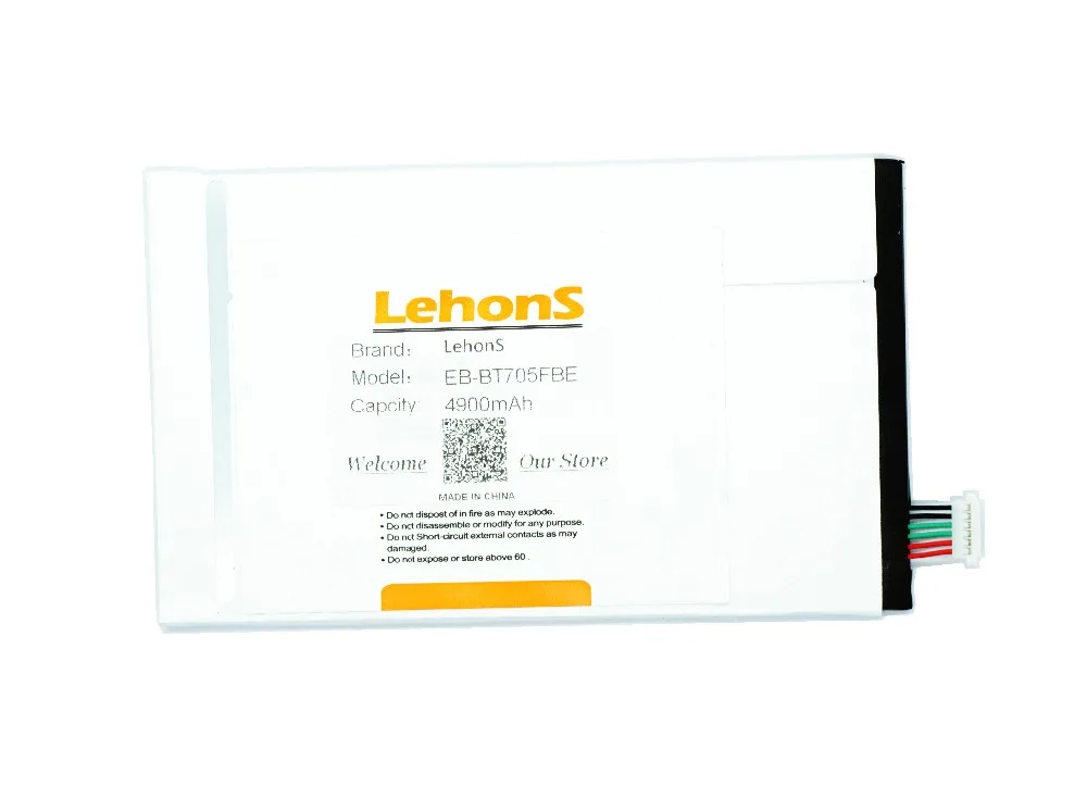 LehonS Аккумулятор для планшета Samsung Galaxy Tab S 8 4 T700 T705 1 шт. 4900 мА · ч/18 62 Вт/ч аккумулятор