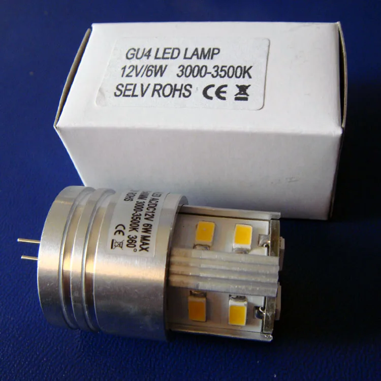 Высокое качество AC/DC12V 6 Вт G4 светодиодные лампы led декоративный свет GU4 Led