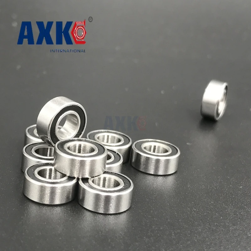 60 шт. Mr126-2rs Mr126rs Mr126 глубокий шаровой подшипник 6x12x4 мм Миниатюрный Abec3 черное