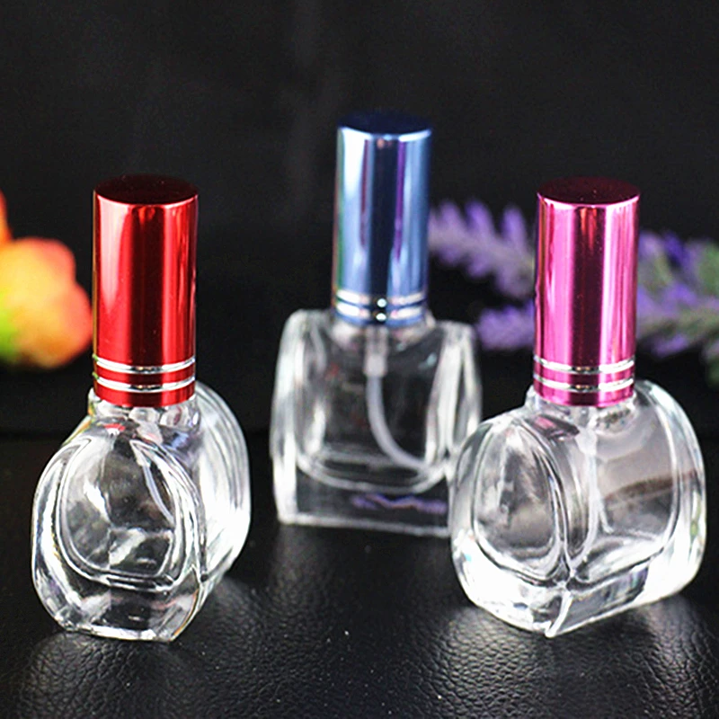 Sdreefge 1PCS Transparent Glass 10ml Parfume Bottle Travel Refillable Bottles Cosmetics Cylinder Atomizer For Perfume | Красота и