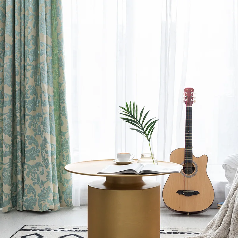 Slow Soul зеленый цветок дерево китайский занавес жаккард Cortinas Dormitorio гостиная цветочные шторы для кухни спальни