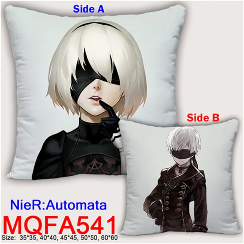 Декоративные подушки под заказ NieR Automatas yorha 2b мягкая двухсторонняя подушка с