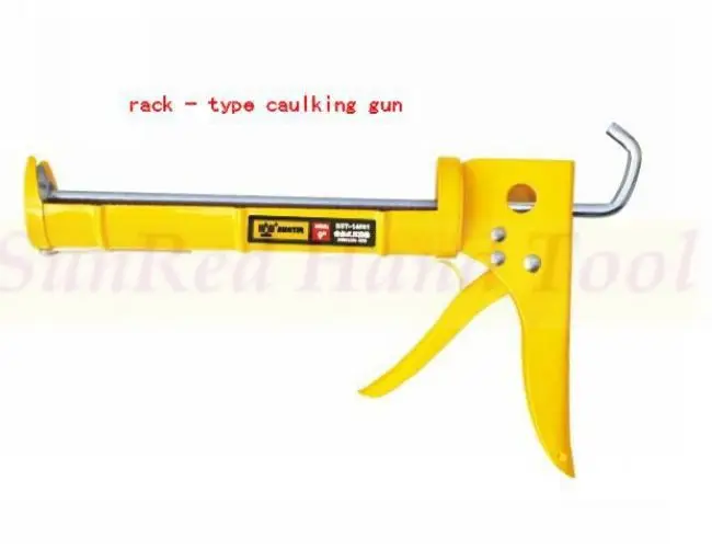 

BESTIR taiwan made yellow 310ml Trigger rate 25:1 rack type caulking gun decoration tools NO.14501 wholesale