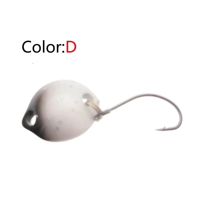 D OUTKIT 1 шт. многоцветный 1,4 см 1,8 г мини-ложка приманка жесткая наживка, Спиннербейт Isca искусственный воблер PESCA рыболовные снасти - Цвет: D