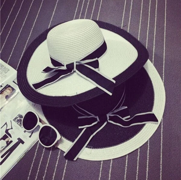 Мода узел солнца для женщин новый бренд летом широкими полями крышка вводная