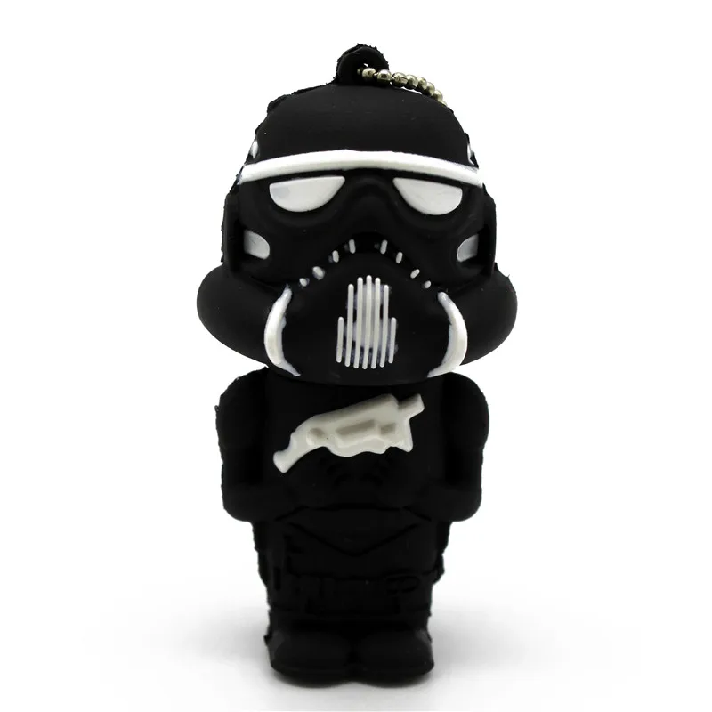 black USB флеш-накопитель с текстовым рисунком из мультфильма «Звездные войны», 64 ГБ, 4 ГБ, 8 ГБ, 16 ГБ, 32 ГБ, флешка, USB 2,0, Usb флешка - Цвет: black