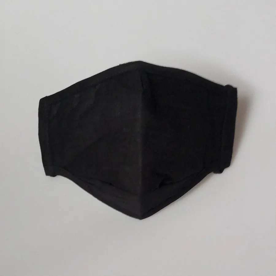 Black Хлопковая одежда для сна, PM2.5 противопылевая Маска Анти-пыль маска для лица активированный Углеродный фильтр для маски для лица моющиеся много раз при помощи - Цвет: Black