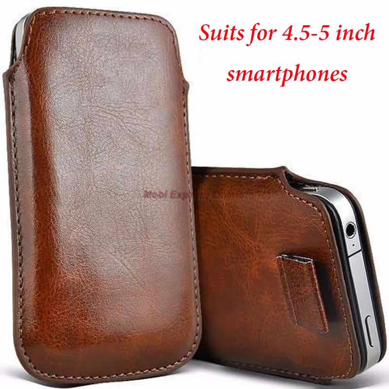 BN 4pt5 to 5 inch Pull Tab Sleeve Чехол для телефона чехол сумка ремешок кожаный чехол кошелек для samsung Galaxy J5/J3/J7/A3/A5/A7 Note 5/4 LG G5 - Цвет: BN 4pt5 to 5 inch