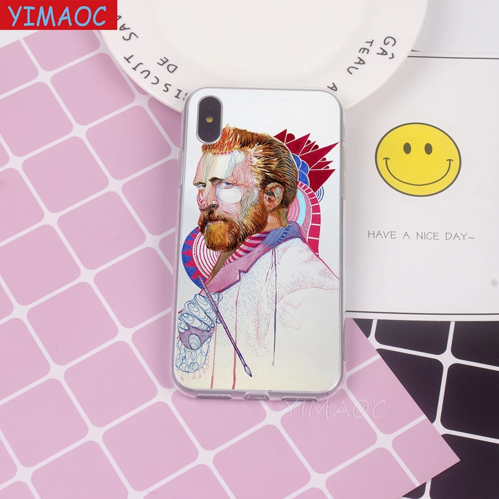 Мягкий чехол YIMAOC Vincent Willem van Gogh из ТПУ и силикона для iPhone 8 7 6 6S Plus 5 5S SE X XR XS 11 Pro Max |