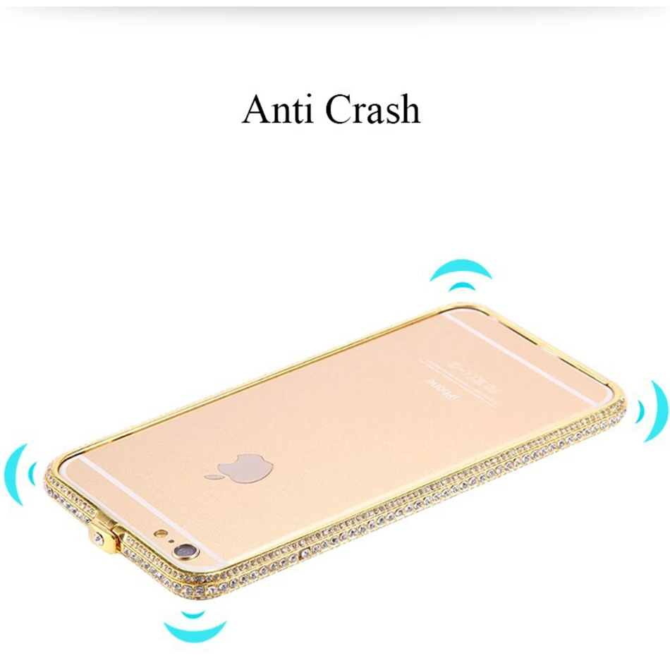 KISSCASE, блестящие стразы, бампер для iPhone 6, 6 S, 7, 8, блестящий алюминиевый чехол для iPhone 11 Pro Max, 11, 7, 8 Plus, металлический чехол с бриллиантами