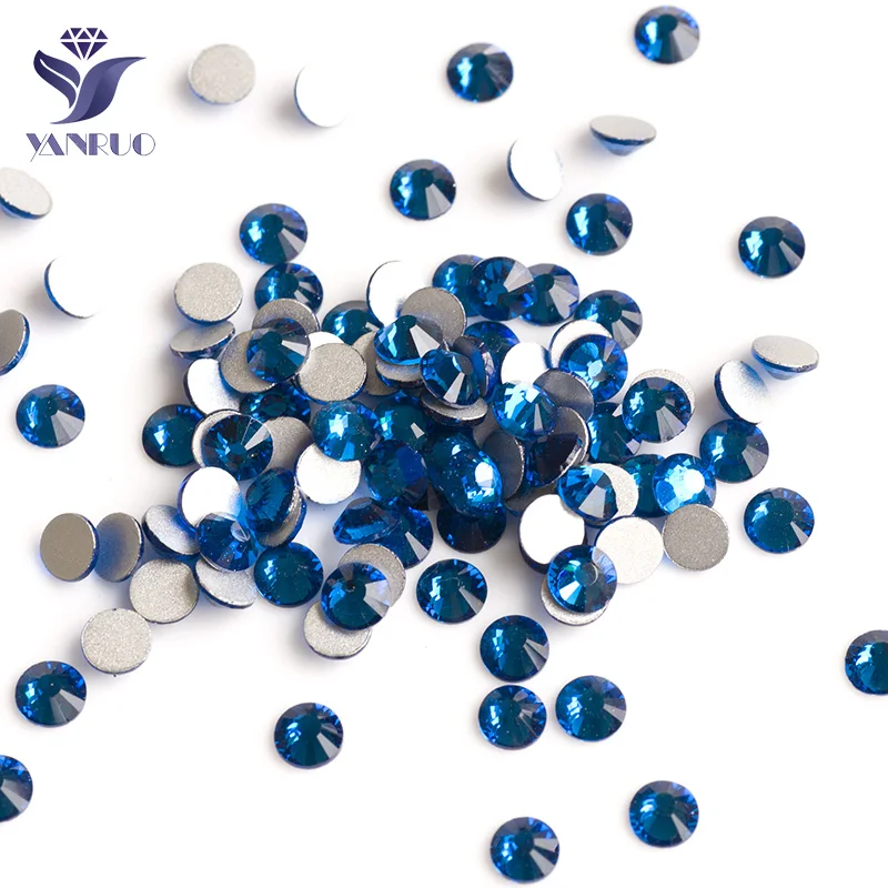 YANRUO 2058NoHF SS16 3 8-4 0 мм Капри синего цвета AAAAA без горячей фиксации Кристальные