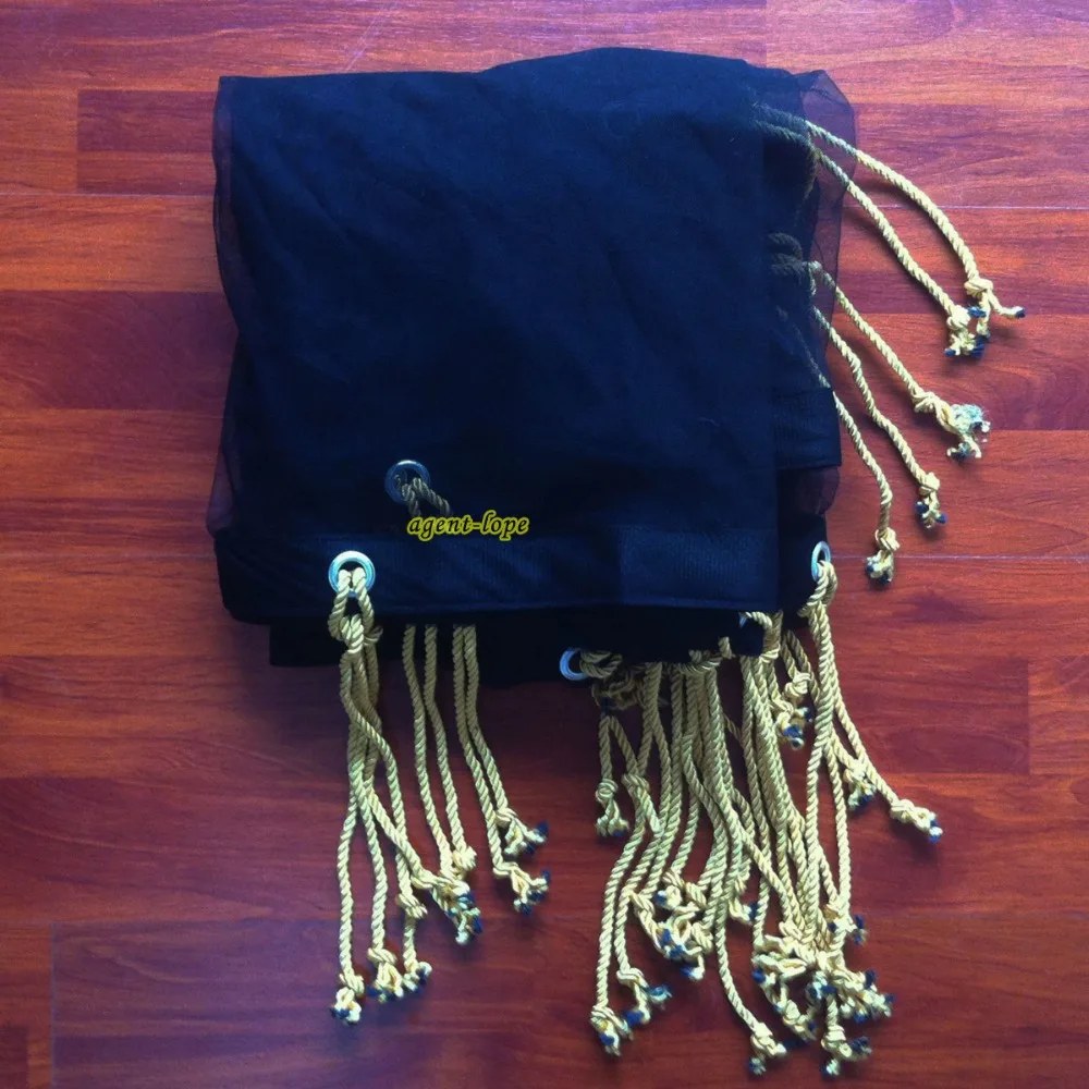 Однослойная черная сетчатая ткань с бабочкой и панельный отражатель 2 4x2 4 м 8x8x8