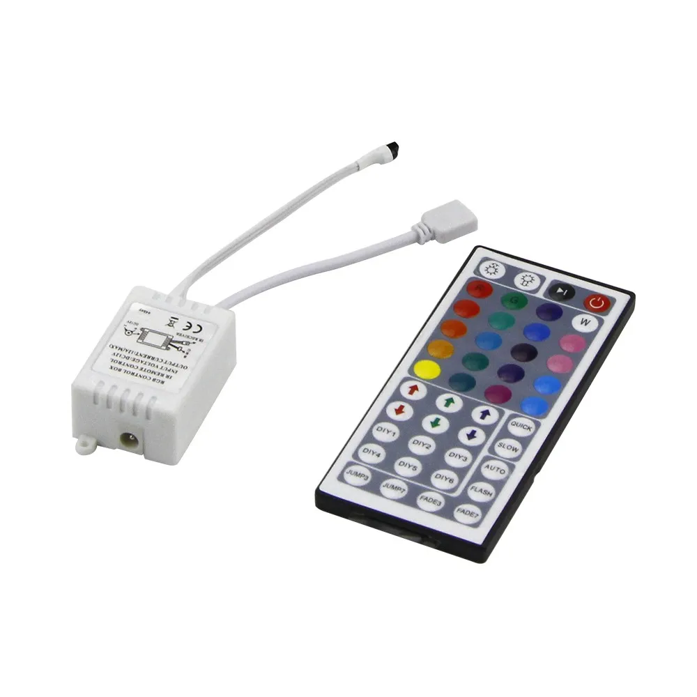 5 м Водонепроницаемая RGB Светодиодная лента гибкая SMD 5050 rgb + ИК 44 клавиши пульт