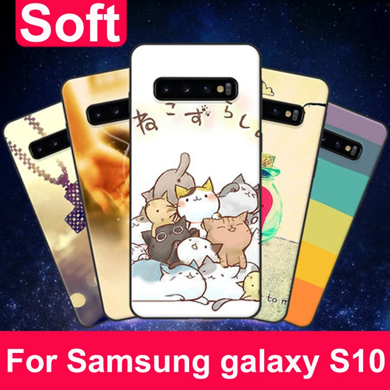 Для Samsung galaxy S10 чехол Мягкий силиконовый из ТПУ для защитный SM чехол|Бамперы| |