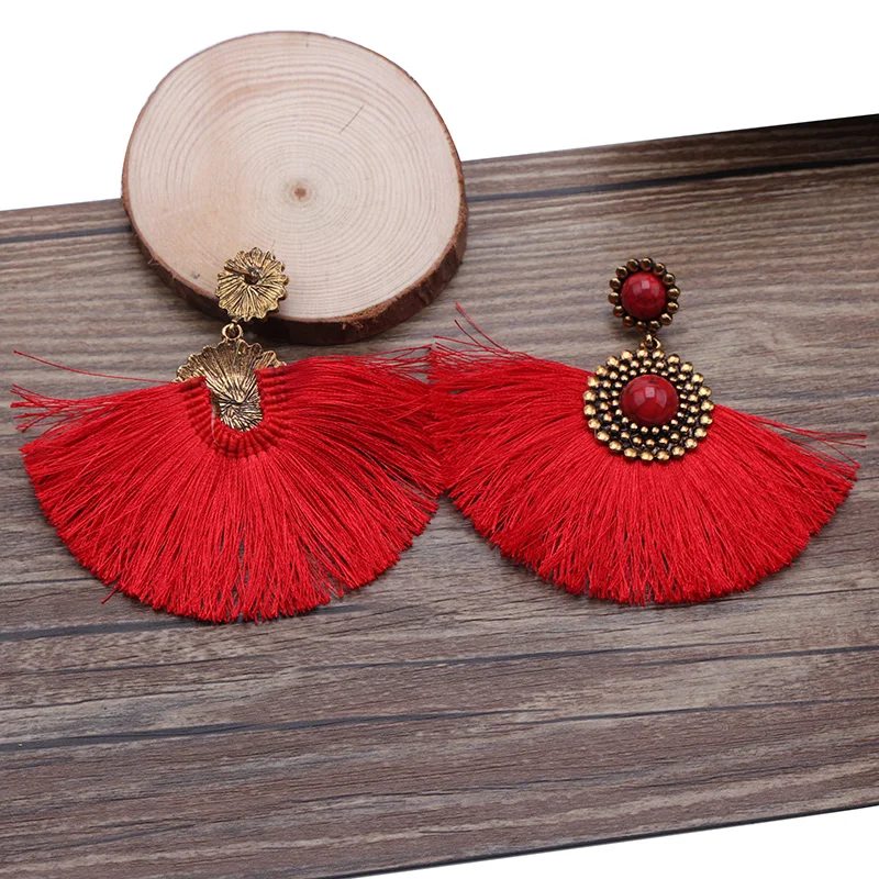 Fashion Classic Ethnic Tassel Earrings for Women Girls Party Vintage Charm Bohemian Drop Jewelry Gift Accessories | Украшения и