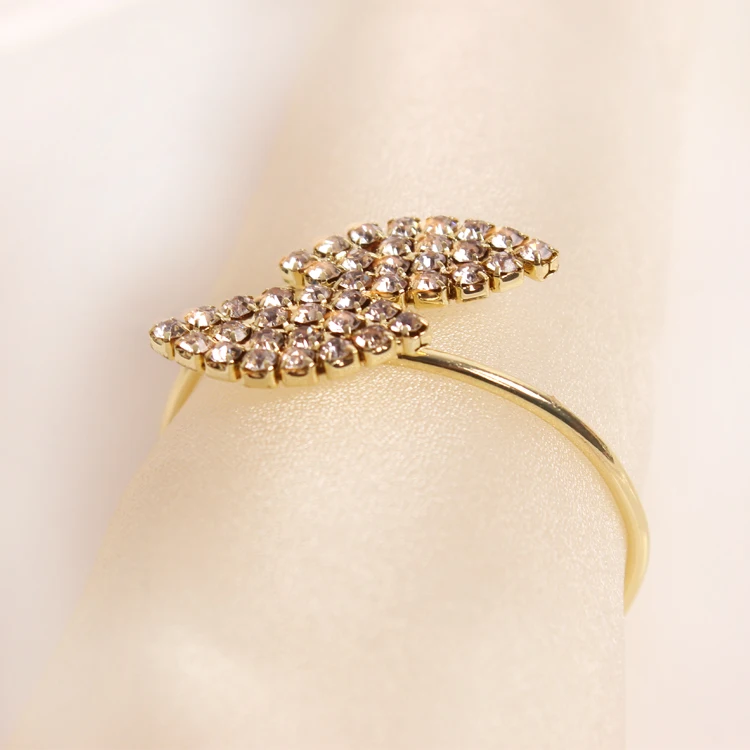 Кольцо для салфеток с кристаллами и бриллиантами держатель салфетки свадебного