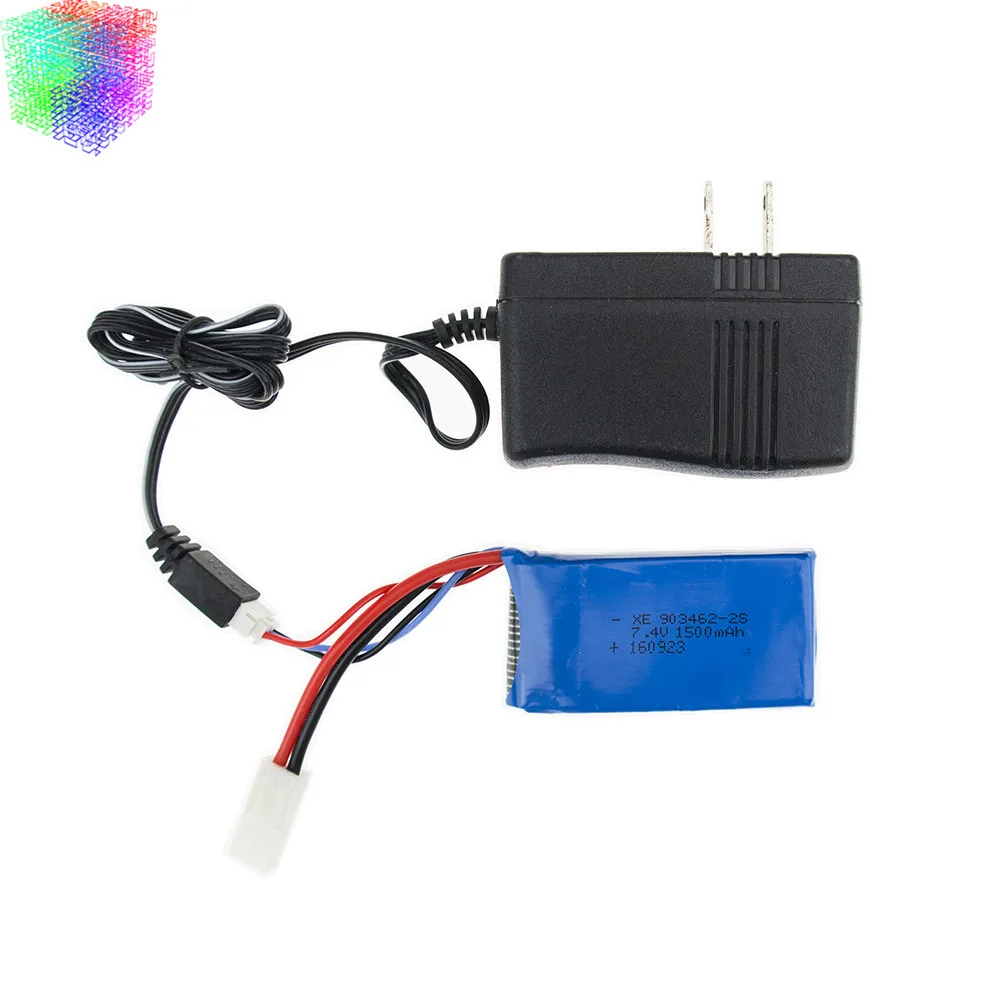 Lipo battery 7.4v 2s 1500mAh batteries 3pcs and charger for Feilun FT009 2.4G RC Racing boat Spare Parts wholesales | Игрушки и хобби