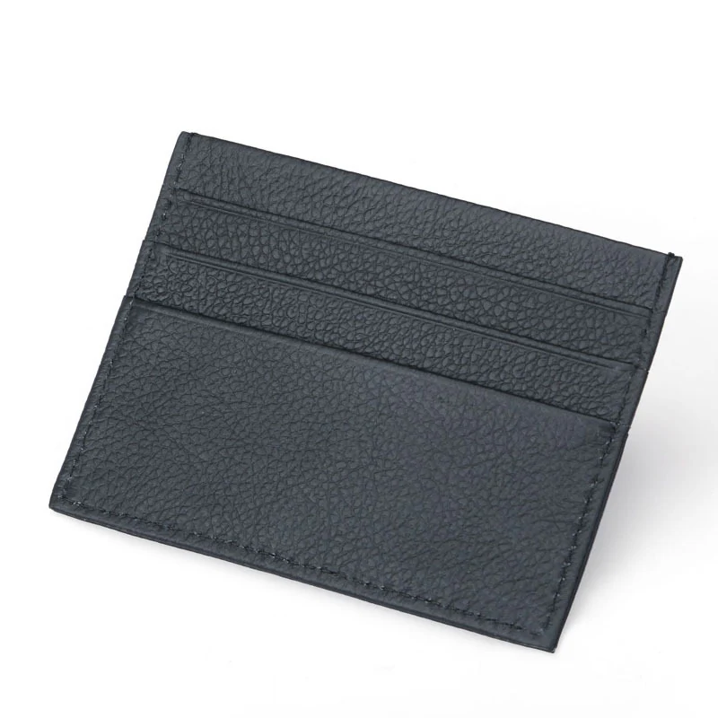 Baellerry Rfid 100% Корова Натуральная кожа черный маленький кошелек для карт мужской
