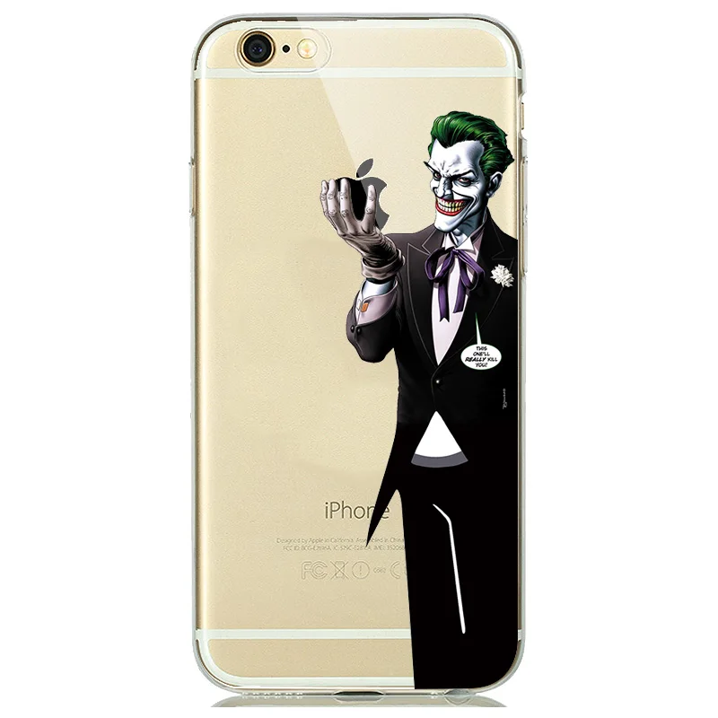 Clown Цветной силиконовый чехол с рисунком для capinhas iphone 7 8 Plus 6 S SE 5s чехлы для телефонов белоснежная Золушка, Русалка Прозрачная крышка Para - Цвет: Clown