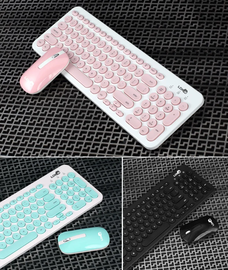 Беспроводная мышь combo kit 2,4G Беспроводная ультратонкая Бесшумная клавиатура и мышь набор для компьютеры-Ноутбуки