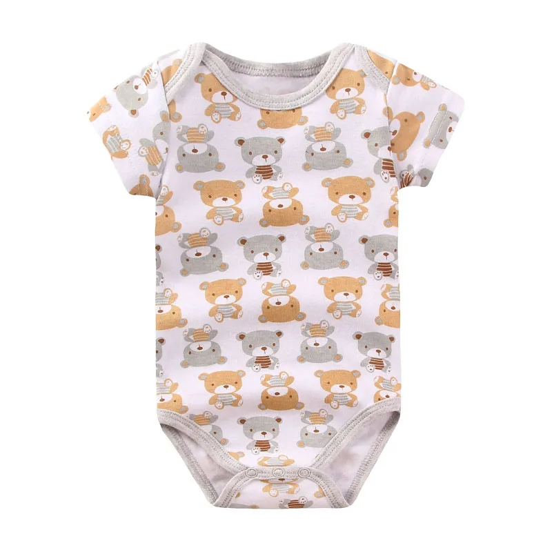 Хорошее качество новый стиль Детские боди с короткими рукавами Одежда для