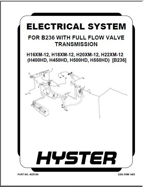 Hyster Literature/производственный пакет 2017 для всех моделей (гарантийный сертификат