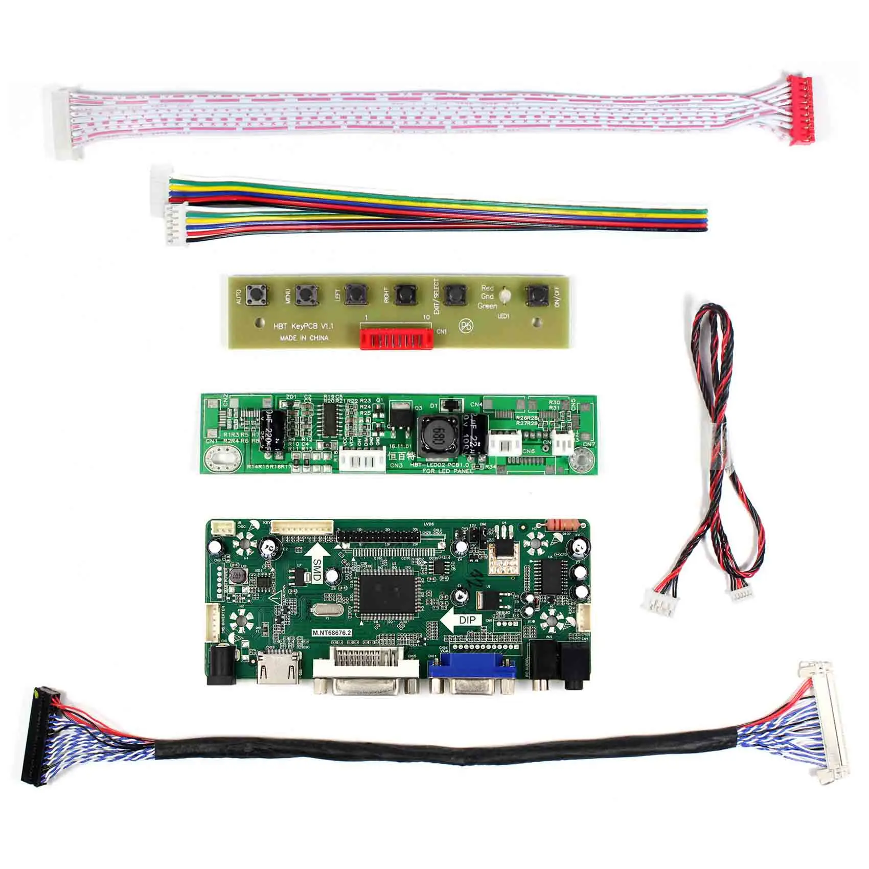 Плата управления ЖК дисплеем HD MI + DVI VGA Audio для 21 5 Дюймов M215HW03 V1 V2 M215HGE L23 T215HVN01.0