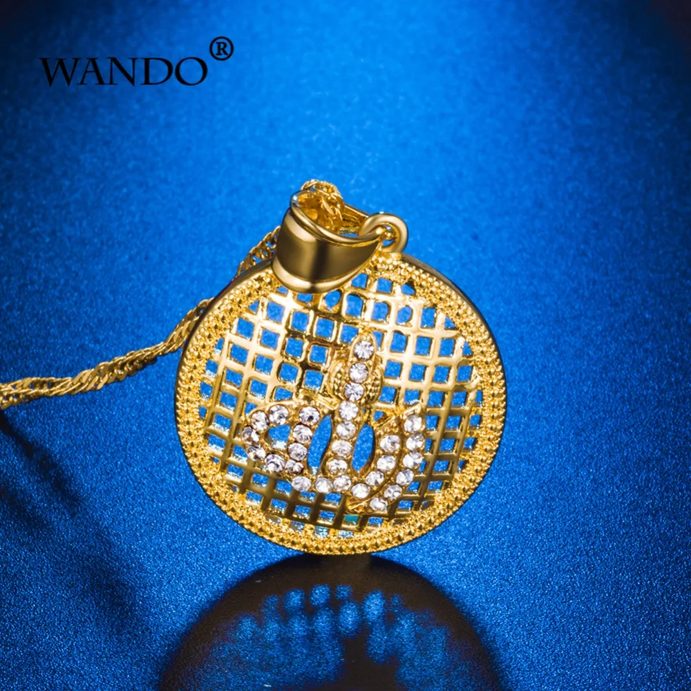 WANDO18K аллайская ала кулон Женские Ювелирные изделия классическая золотая