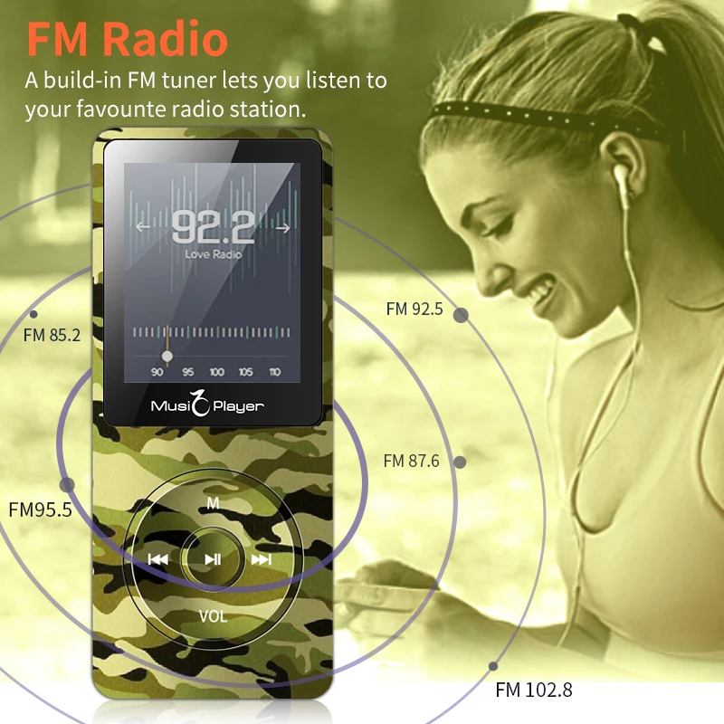 MP3 как только вы любите! Совместим с большинством для чтения электронных книг экран DAP музыкальный плеер для занятий спортом, Hi-Fi, mp 3 плеер без потерь аудио flac плеер с радио fm tf