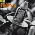 Крепление для бампера автомобиля Toyota, пластиковый фиксатор для крыльев двигателя, с отверстием 7 мм, 100 шт.