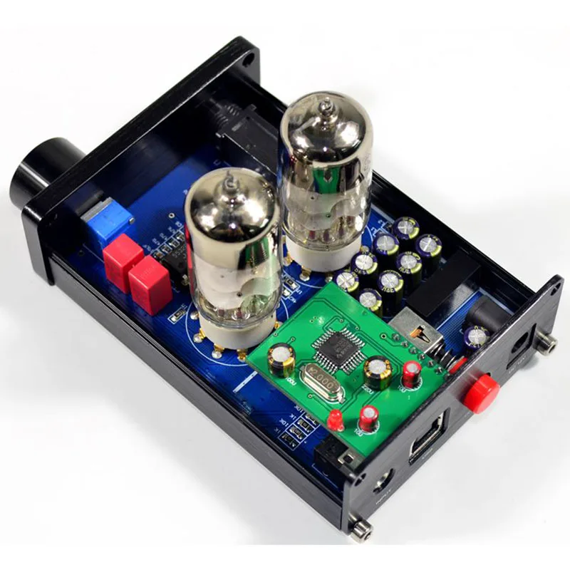 Усилитель для наушников HiFi 6J9, вакуумный ламповый предусилитель, контроль тона, Стерео предусилитель PCM2706, USB DAC декодер
