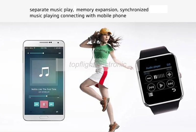003 GT08 Синхронизация данных поддержка Sim-карты Bluetooth подключение для Apple iphone Android