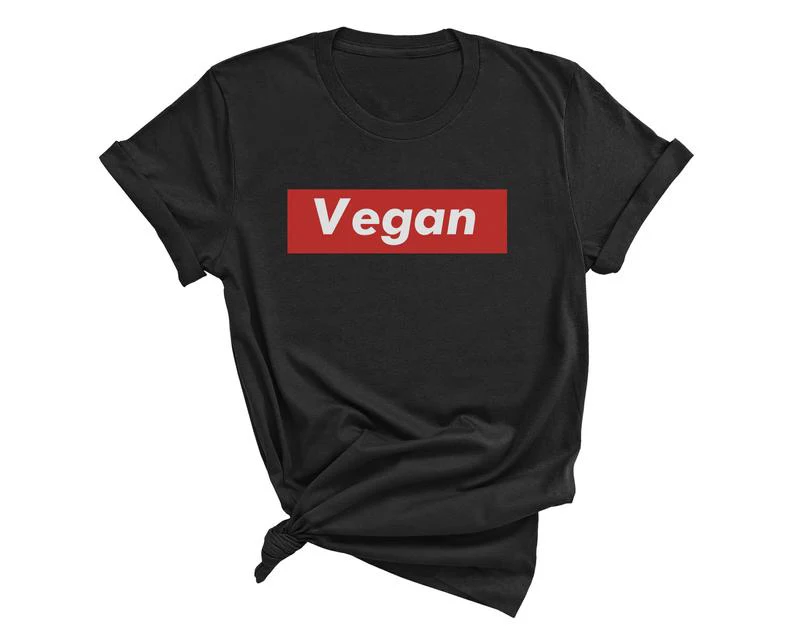 Vegan/Летняя Высококачественная Модная хлопковая футболка унисекс с принтом herbivore