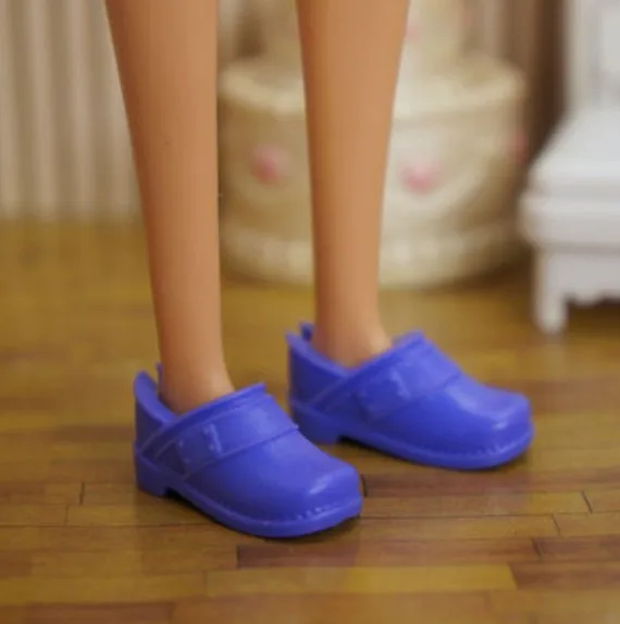 Doll toy accessories shoes high heels black shoes for Barbie dolls BBIA31