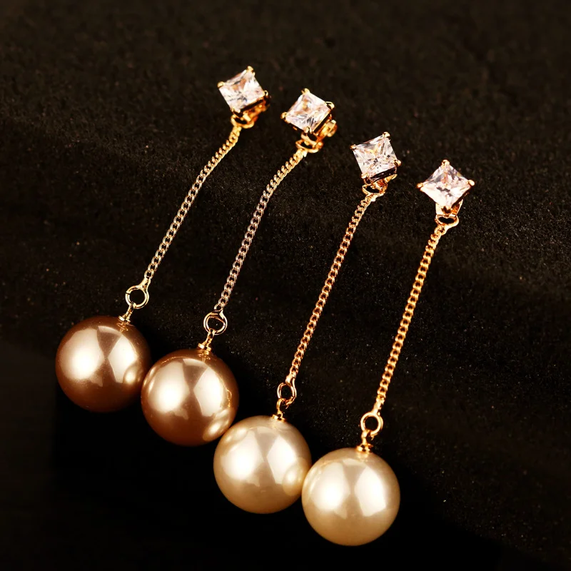 S. VEX модная Имитация жемчуга серьги для Для женщин заявление кристалл стиль с